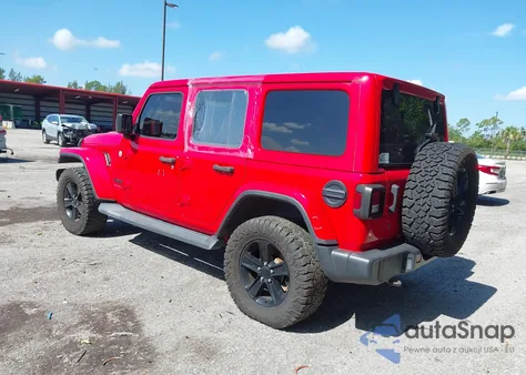 2020 Jeep Wrangler Unlimited Sahara Altitude z USA, uszkodzony, nr VIN 1C4HJXEN4LW165645